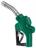 Husky Husky | 177610-03 | VIIIS Heavy Duty Diesel Nozzle with Three Notch Hold Open Clip, Waffle Splash Guard and Spout Bushing | 1 Inlet (Green)
