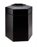 DCI / Commercial Zone Products DCI | 737201 | 45 Gallon Black Hex Waste Container