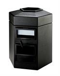 DCI / Commercial Zone Products 35 Gallon Black Hex Waste/Windshield Service Center 