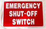 United Sign Company USC | MS-76 | 12 X 8 Aluminum Sign Emergency Shut-Off Switch