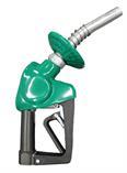 Husky Husky | E159561 | XS EZ Lever PHG Automatic Diesel Nozzle with Two Notch Hold Open Clip, Waffle Splash Guard and Mate Guard (Green)