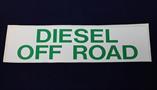 United Sign Company 3 x 12 Diesel Off Road Decal