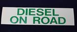 United Sign Company 3 x 12 Diesel On Road Decal