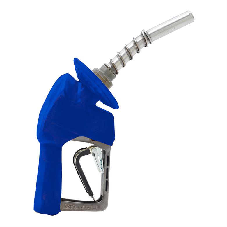 Husky | 159559-01 | XS Pressure Sensitive Unleaded Nozzle w/ Splash Guard  (Blue)