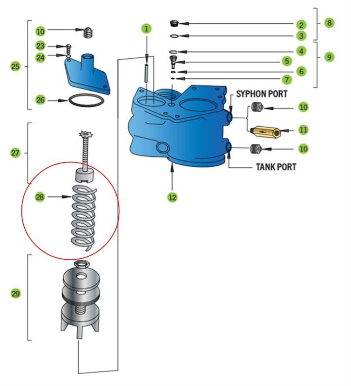 FE Petro | 400174930 | Check valve spring