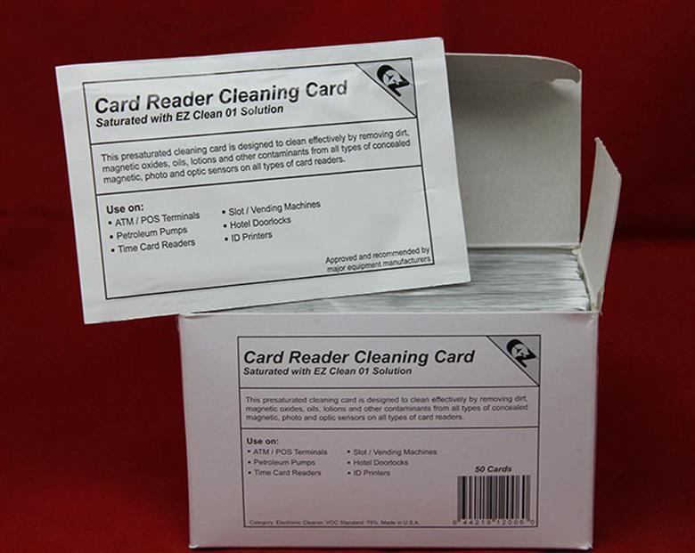 Card Reader Cleaning Card Package of 50 