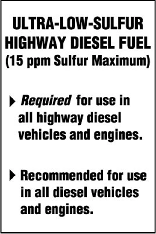 API-ULS | Ultra Low Sulfur Highway Diesel Fuel Decal | Individual