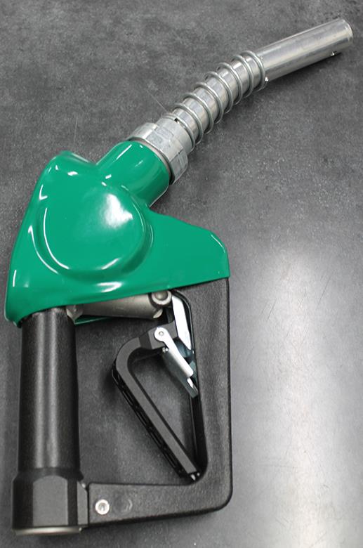 Husky | E1163503 | XS EZ Lever PHG Automatic Diesel Nozzle with Two Notch Hold Open Clip and Mate Guard (Green) | Without Splash Guard