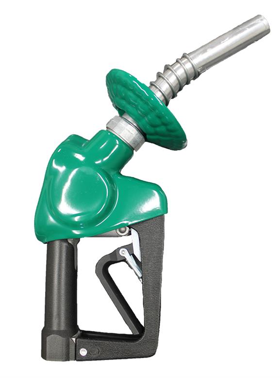 Husky | E1163561 | XS EZ Lever PHG Automatic Diesel Nozzle with Two Notch Hold Open Clip, Waffle Splash Guard and Mate Guard (Green)