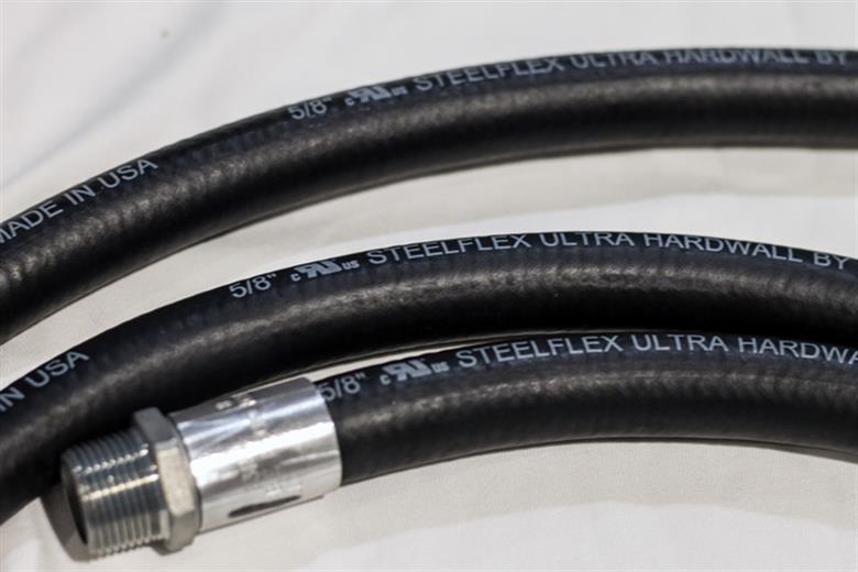 IRPCO Steelflex Ultra 5/8 x 10' Hardwall Pump Hose (Black)