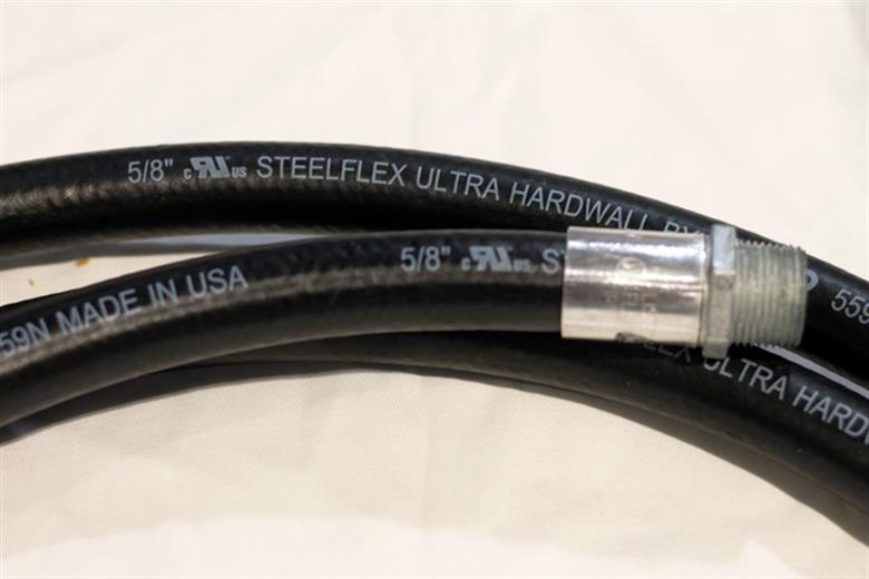 IRPCO | IH589 | Steelflex Ultra Hardwall Pump Hose (Black) | 5/8 x 9'