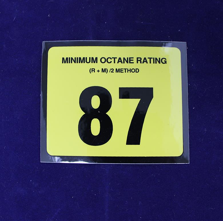 87 Octane Sticker | Advantage | Individual
