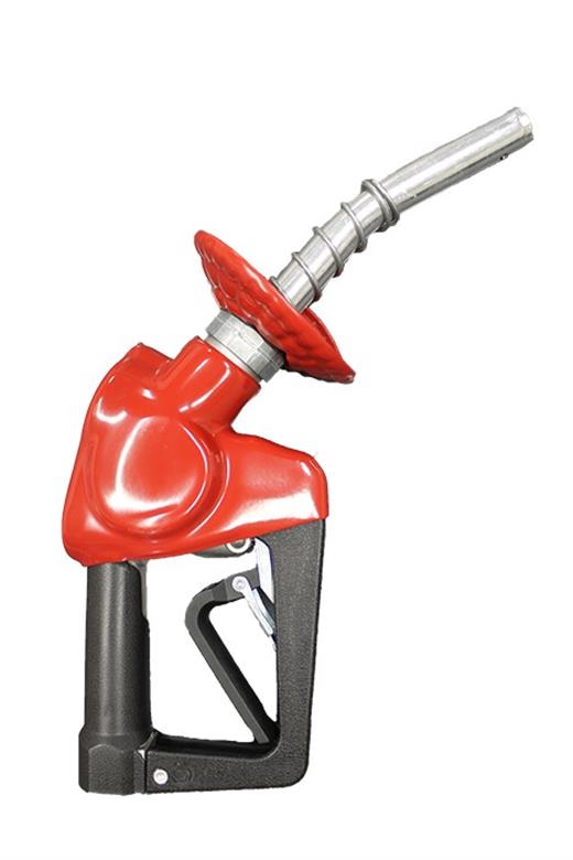 Husky | E1163559 | XS EZ Lever PHG Automatic Unleaded Nozzle with Two Notch Hold Open Clip, Waffle Splash Guard and Mate Guard (Red)