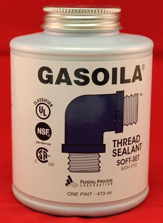 Pipe Thread Sealants Federal Process Gasoila Soft Set w/Teflon, Pint Seneca Store