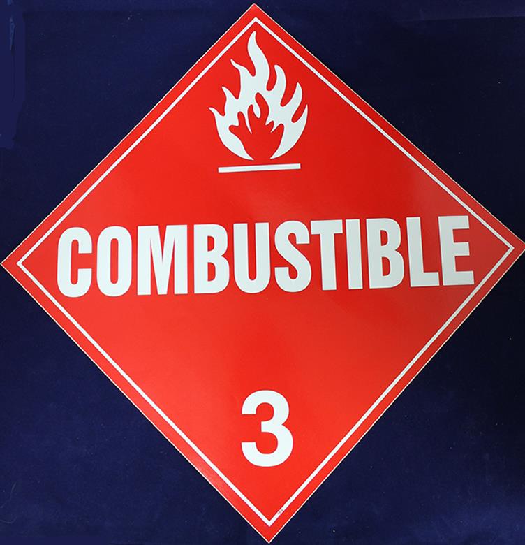 Combustible Diamond Decal