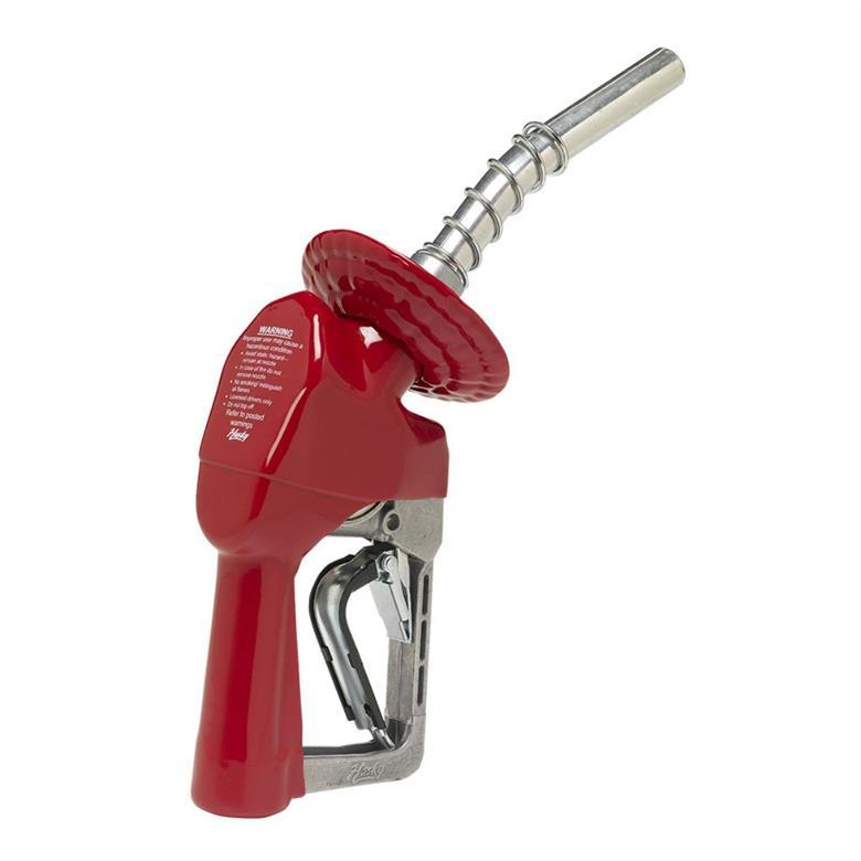 Husky | 159559-02 | XS Pressure Sensitive Unleaded Nozzle w/ Splash Guard (Red)